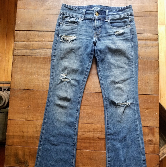 AE bootcut distressed jeans - Picture 1 of 6